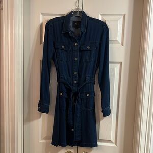 Rails Dark Denim Shirt Dress-Never Worn